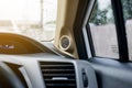 Car front speaker inside,Sound audio system Royalty Free Stock Photo