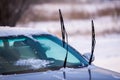Car front window. Royalty Free Stock Photo