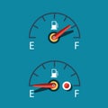Car Fuel Icon. Vector Dashboard Symbols
