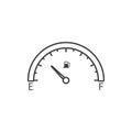Car Fuel Indicator Icon vector Royalty Free Stock Photo