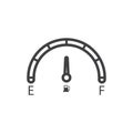 Car Fuel Indicator Icon vector Royalty Free Stock Photo