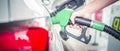 Car fueling petrol at station. Royalty Free Stock Photo