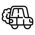 Car fumes icon outline vector. Speed gas co2 Royalty Free Stock Photo