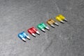 Car fuses Royalty Free Stock Photo