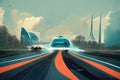 The car of the future with its advanced design will allow it to adapt to any driving conditions and environment,