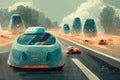 The car of the future with its advanced design will allow it to adapt to any driving conditions and environment,