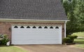 Garage Door newly installed Royalty Free Stock Photo