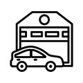 Car Garage Icon Royalty Free Stock Photo
