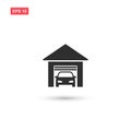 Car garage icon vector design isolated Royalty Free Stock Photo