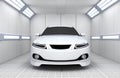 Car in garage Royalty Free Stock Photo