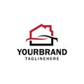 Car garage, workshop, car, home or house garage, workshop logo