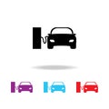 Car on gas station icon. Elements of car repair multi colored icons. Premium quality graphic design icon. Simple icon for websites Royalty Free Stock Photo
