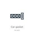 Car gasket icon vector. Trendy flat car gasket icon from car parts collection isolated on white background. Vector illustration