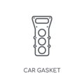 car gasket linear icon. Modern outline car gasket logo concept o