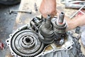 Car Gear Box Repair Royalty Free Stock Photo