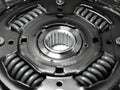 Car gearbox clutch disc center hole -up monochrome image