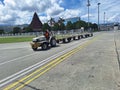 A busy at sentani airport