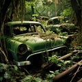 Car graveyard, Abandoned vehicles Royalty Free Stock Photo