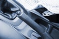 Car handbrake Royalty Free Stock Photo
