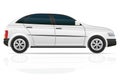 Car hatchback vector illustration Royalty Free Stock Photo