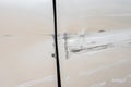 Car have scratched with deep damage to the paint,car accident on