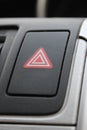 Car Hazard light button used to alert motorists of a hazard