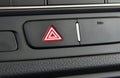 Car hazard lights switch Royalty Free Stock Photo