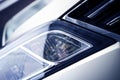 Car Headlight Closeup Royalty Free Stock Photo