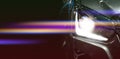 Car headlights. Exterior detail. Car luxury concept Royalty Free Stock Photo