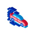 Car High Speed isometric icon vector illustration Royalty Free Stock Photo