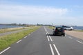 Car At A Highway Going To Marken The Netherlands 6-8-2020