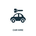 Car Hire icon. Premium style design from public transport icon collection. UI and UX. Pixel perfect Car Hire icon for web design,