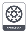 car hubcap icon in trendy design style. car hubcap icon isolated on white background. car hubcap vector icon simple and modern Royalty Free Stock Photo