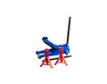 Car hydraulic floor jack and car jack stand isolated on white background include clipping path Royalty Free Stock Photo