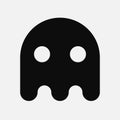 Retro gaming ghost symbol