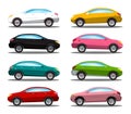 Car Icon. Colorful Vector Cars Symbols Set