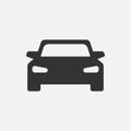 Car icon in flat style simple traffic icon