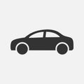 Car icon in flat style simple traffic icon