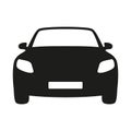 Car icon. Car front view. Simple style sign symbol.  Transport concept. Vector illustration Royalty Free Stock Photo