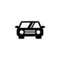 Car icon front view vector illustration Royalty Free Stock Photo