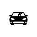 Car icon front view vector illustration Royalty Free Stock Photo