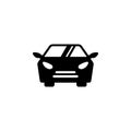 Car icon front view vector illustration Royalty Free Stock Photo