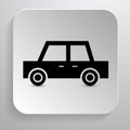 Car Icon. Vector Black Automobile Symbol