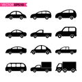 Car icon vector Royalty Free Stock Photo