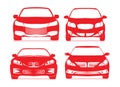 Car icons. Royalty Free Stock Photo