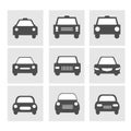 Car icons set Royalty Free Stock Photo