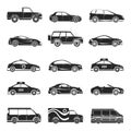 Car icons set