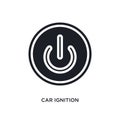 car ignition isolated icon. simple element illustration from car parts concept icons. car ignition editable logo sign symbol Royalty Free Stock Photo