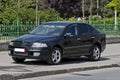 Car parked illegal on the sidewalk Royalty Free Stock Photo