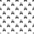 Car from impound yard pattern, simple style Royalty Free Stock Photo